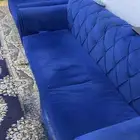 كنب ازرق قطعتين استعمال خفيف
