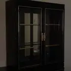 دولاب تخزين مع طاولة طعام كبيرة