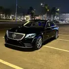 مرسيدس S450 اسود داخل بيج جفالي نظيف للبيع 2018