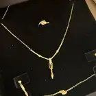 طقم ذهب عيار 21