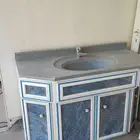 مغسل مع خلاط دولاب المنيوم