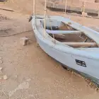 قارب خشب ملبس فيبر بدون محرك ولا اجهزه2000