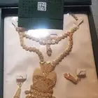 طقم اكسسوارات بلمعة الذهب من خاتون مع مبرد أظافر