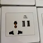 افياش كهرباء ثلاثي مع USB جديدة جودة عاليه بسعر مميز