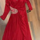 فستان سهرة احمر جديد