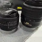 كاميرا نيكون d5100 وعدسة كاميرا وعدسة عزل