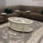 كنب حرف L مع فرشه