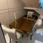 طاولة طعام   طاولة تلفزيون بنفس التصميم   4 كراسي