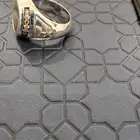 خاتم الماس مع صدف سيفين و نخله