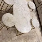 طاولات رخام ومكتبة رخام ومدخل قزاز ذهبي