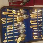 طقم معالق مطليه بذهب عيار24