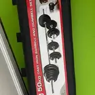 فيتنس ورلد طقم دمبل 50 كيلو متعدد الأوزان - 20 قطعة - أسود