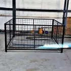 Iron cage to keep goats inside. Two meters and its height i
