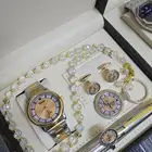 طقم هدايا رجاليه متكامل ضمان الجوده لمده سنه عالساعه