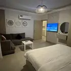 شقة استديو مفروش للايجار الشهري فاخرة مجهزة بالكامل