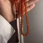 سبحه زعفران بدون رائحه فواحه و بكلايت ازرق غامق