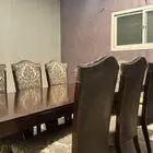 طاوله طعام مع 8 كراسي الطول 3x1.5 السعر على السوم
