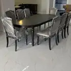 طاولة طعام 8 كراسي   دولاب