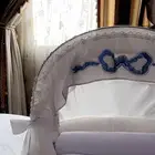 سرير اطفال فخم جدا  ابيض ولادي