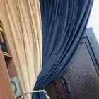 ستاير مجلس ثلاث حبات مخمل بيج وكحلي
