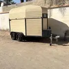 عربة نقل خيل راسين الان بي وادي الدواسر بتجاه الجنوب
