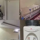 سريرين كهربائي بحاله جيده وثلاجه وبراده صغيره للبيع