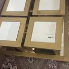 طاولة ارضية مع اربع خدمات