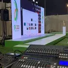 شاشات ايضاءة سيتي كلر سماعات مايك منبر مسرح شرار مدفع ورق