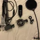 مايك audio technica احترافي مع ملحقاته
