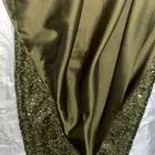 فستان سهره فخم لون زيتي XL