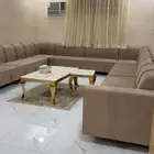 كنب صالة جديد استخدام ثلاث اشهر