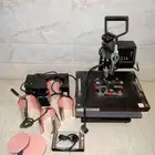 طابعة حرارية 8 ف 1 للطباعه على ملابس والأكواب والصحون