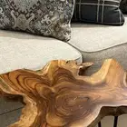 طاولات خشب طبيعي