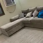 كنب حرف L جديد للبيع استخدام شهرين