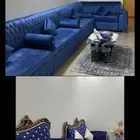 طقمين كنب مجلس نساء وكنب صالة جديده مع طقم طاولات