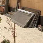 شبابيك وباب المنيوم دبل قلاس جديدة للبيع