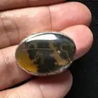 خاتم عقيق يماني اصفر شجري مصور