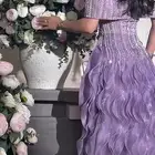 فستان بنفسجي فخم