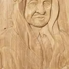 منحوته خشبية للملك فيصل