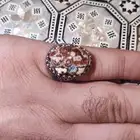 خاتم فضه عقيق مميز