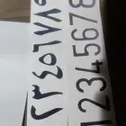 أرقام عاكسه للفلاش ومضيئه