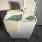 غسالة SANYO حوضين ممتازة 6 كيلو غسيل و 4 كيلو مجفف