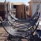 حامل حطب حديد ثقيل