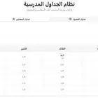 تصميم جداول مدرسية بكافة أنواعها