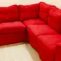 كنب زاويه ايكيا احمر ايكتورب