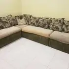 كنب  كونسول مدخل  ساعه حائط ديجيتال  ولوحة اسماء الله الحسنى