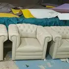 (جديد كنب جلد فخم مكتبي فقط (كلاسك وامريكي وملكي متوفر جاهز