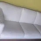 قطعتين كنب أبيات ثلاثي و ثنائي ابيض اخو الجديد