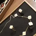 طقم فضه و ساعه