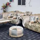 طقم كنب 3 قطع مع 2 كرسي و2 طاولة